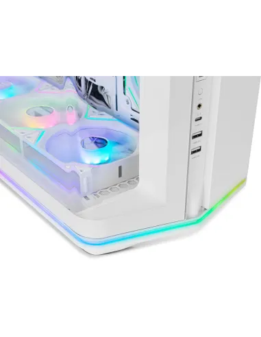 Caja Semitorre ATX Nox Hummer Anvil aRGB Blanca