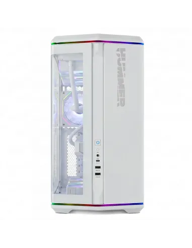 Caja Semitorre ATX Nox Hummer Anvil aRGB Blanca