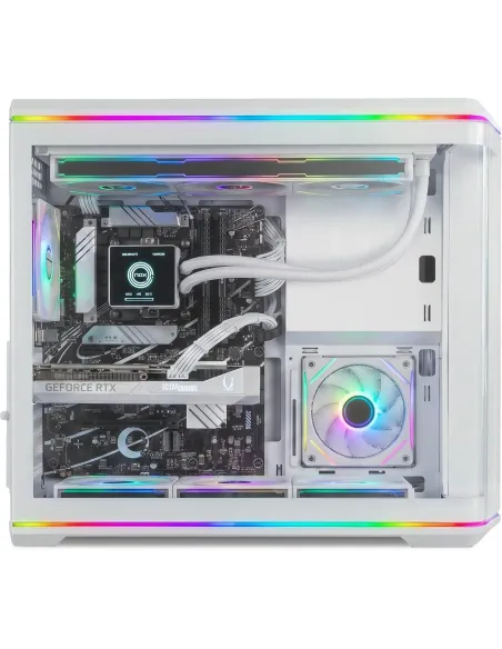 Caja Semitorre ATX Nox Hummer Anvil aRGB Blanca