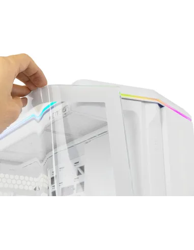 Caja Semitorre ATX Nox Hummer Anvil aRGB Blanca