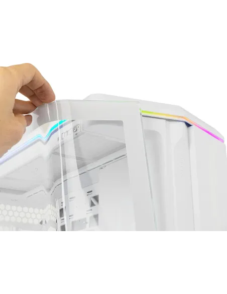Caja Semitorre ATX Nox Hummer Anvil aRGB Blanca