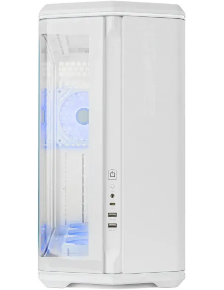 Caja Semitorre ATX Nox Hummer Anvil aRGB Blanca