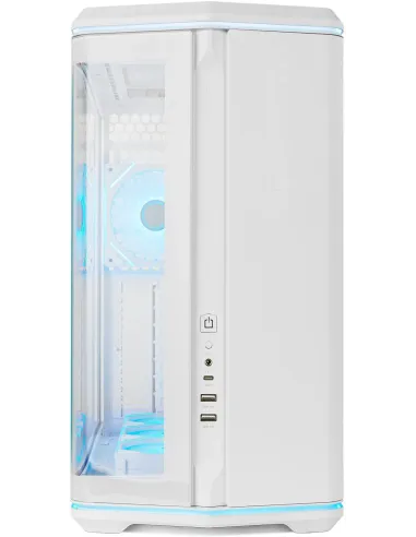 Caja Semitorre ATX Nox Hummer Anvil aRGB Blanca