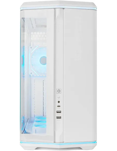 Caja Semitorre ATX Nox Hummer Anvil aRGB Blanca
