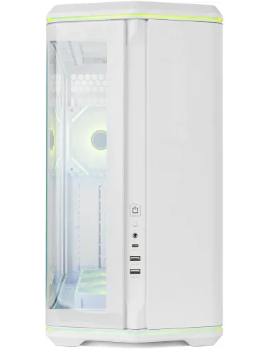 Caja Semitorre ATX Nox Hummer Anvil aRGB Blanca