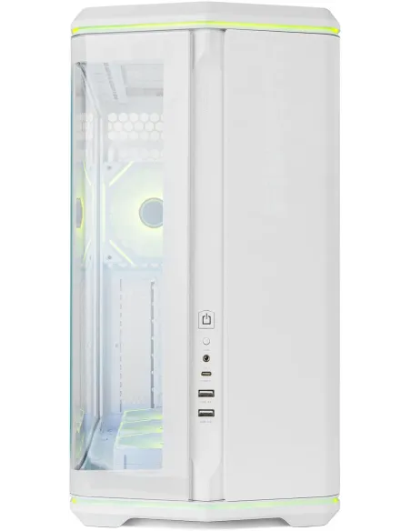 Caja Semitorre ATX Nox Hummer Anvil aRGB Blanca