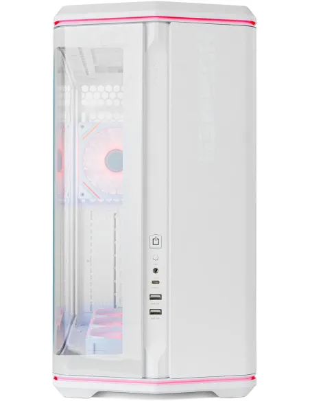 Caja Semitorre ATX Nox Hummer Anvil aRGB Blanca