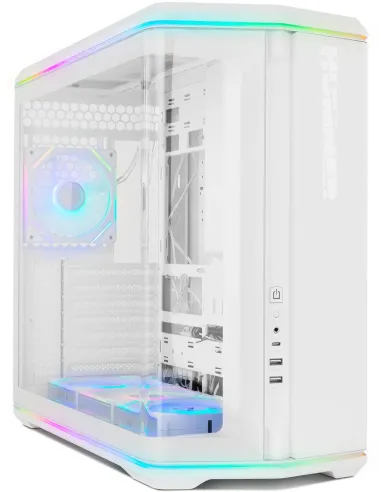 Caja Semitorre ATX Nox Hummer Anvil aRGB Blanca