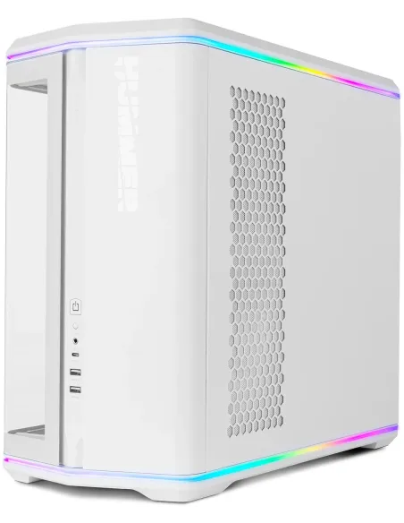Caja Semitorre ATX Nox Hummer Anvil aRGB Blanca