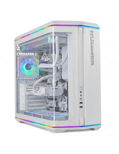 Nox Hummer Anvil aRGB Blanca Semitorre ATX Cristal Templado Curvo