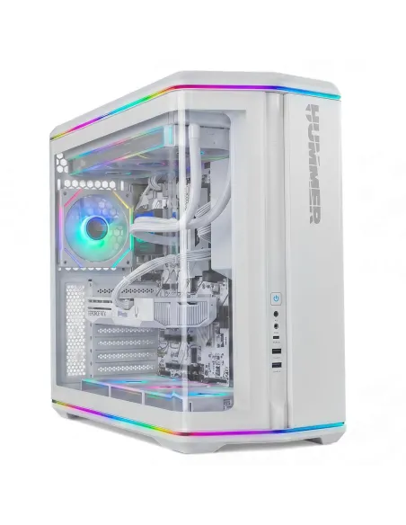 Nox Hummer Anvil aRGB Blanca Semitorre ATX Cristal Templado Curvo
