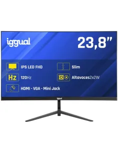 Iggual IGG320921 23,8" Monitor con Altavoces Slim IPS Full HD 120Hz