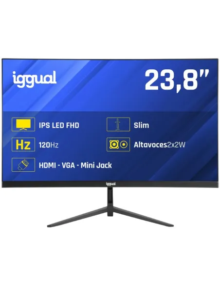 Iggual IGG320921 23,8" Monitor con Altavoces Slim IPS Full HD 120Hz
