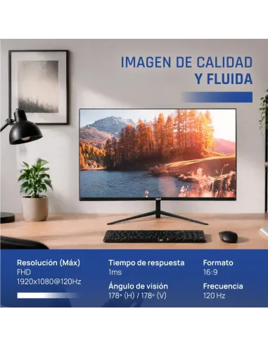 Monitor iggual IGG320914  27" IPS Full HD 120Hz con VGA y DP