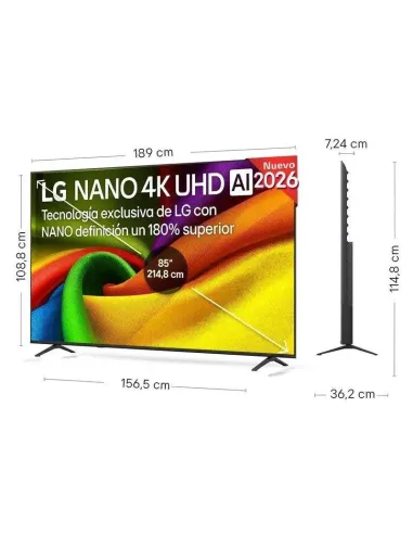 LG 85NU850B6LA TV 85" NanoCell 4K webOS 26 eARC HDR