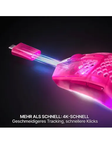 SteelSeries Aerox 3 Wireless Gen 2 Magenta Haze de solo 68 g