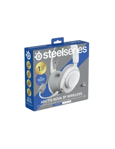 Auriculares Inalámbricos SteelSeries Arctis Nova 3P Blancos