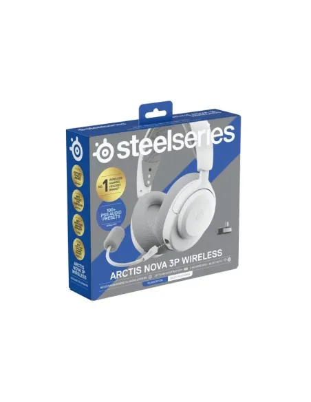 Auriculares Inalámbricos SteelSeries Arctis Nova 3P Blancos