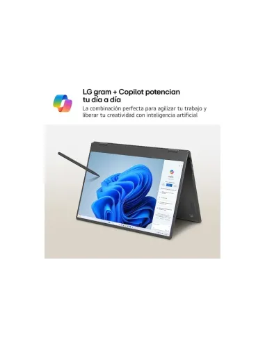 LG gram Pro 2en1 16T90TP-K.AD88BN pantalla OLED 3K Táctil