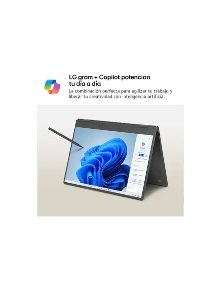 LG gram Pro 2en1 16T90TP-K.AD88BN pantalla OLED 3K Táctil