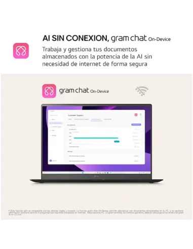 LG gram 16ZD90TL portátil 16" 32GB Wi-Fi 7 FreeOS 512GB