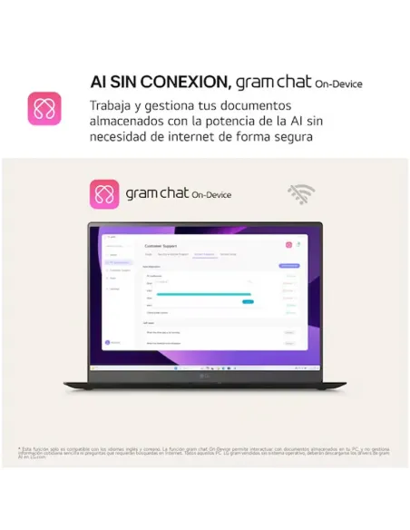 LG gram 16ZD90TL portátil 16" 32GB Wi-Fi 7 FreeOS 512GB
