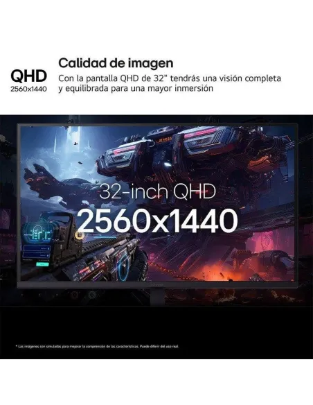 Monitor LG UltraGear 32G620B-B pantalla QHD 200Hz IPS 31,5"