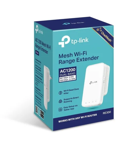 TP-Link RE300 repetidor Wi-Fi AC1200 OneMesh con WPS