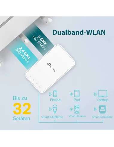 TP-Link RE300 repetidor Wi-Fi AC1200 OneMesh con WPS