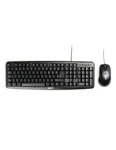 Iggual COM-CK-BASIC Kit teclado y Ratón Negro 800 DPI-FTRCTR0262