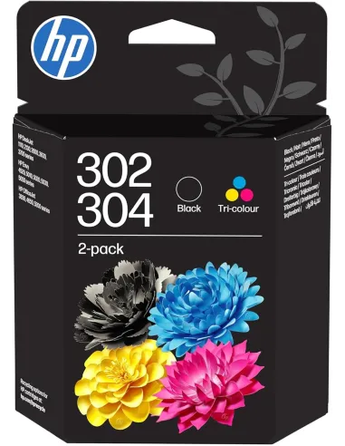 HP 302-304 Negro Cartucho de Tinta Original Alta Capacidad (B7RT7AE)