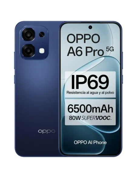 OPPO A6 Pro 5G 8GB/256GB Azul pantalla AMOLED de 6,57" a 120 Hz y 6500 mAh