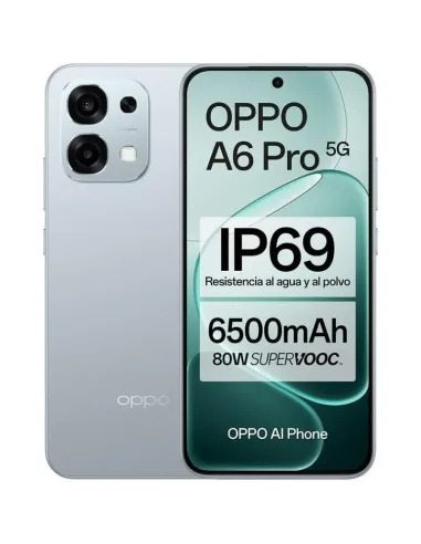 Smartphone OPPO A6 Pro 5G 8GB/256GB Titanio: AMOLED 120 Hz