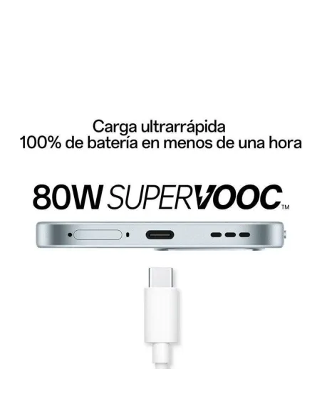 Smartphone OPPO A6 Pro 5G 8GB/256GB Titanio: AMOLED 120 Hz