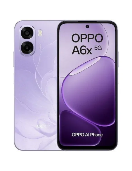 OPPO A6x 6GB 256GB Plum Purple 6.67" hasta 120 Hz y 6100 mAh