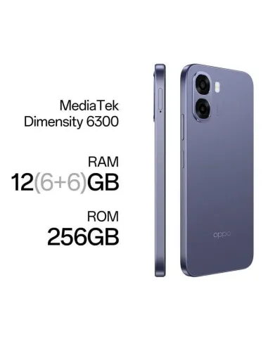 Smartphone OPPO A6x 6GB 256GB Plum Purple 6.75" hasta 120 Hz