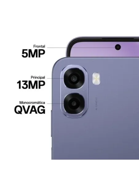 Smartphone OPPO A6x 4GB 128GB Ice Blue 6.75" hasta 120 Hz