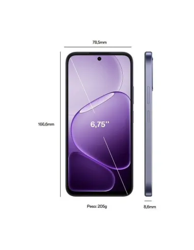 Smartphone OPPO A6x 4GB 128GB Ice Blue 6.75" hasta 120 Hz