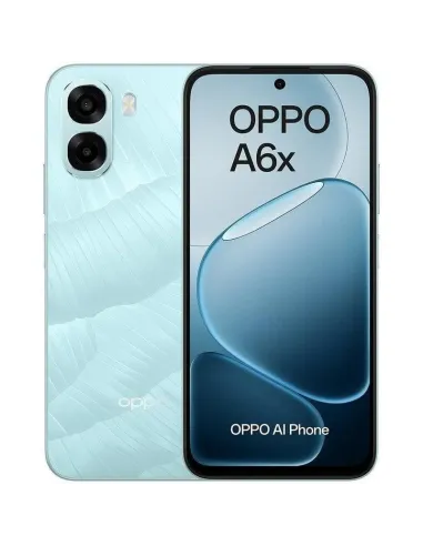 OPPO A6x 4G 4GB 128GB Ice Blue pantalla LCD de 6,75" a 120 Hz y 6100 mAh