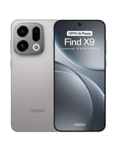 OPPO Find X9 5G 12GB 512GB Gris Titanium AMOLED 6,59" 120 Hz Wi-Fi 7