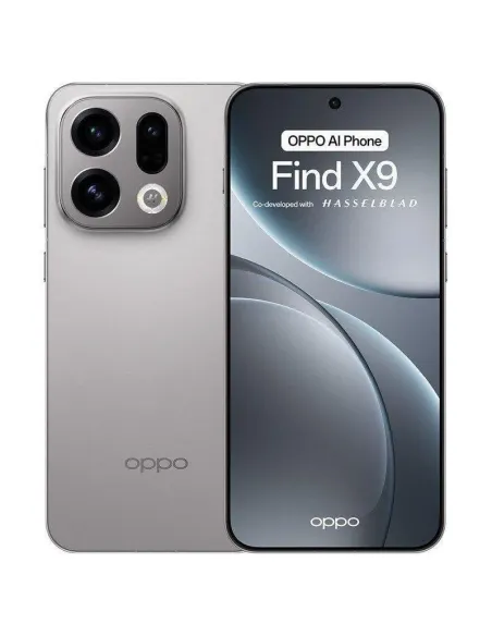 OPPO Find X9 5G 12GB 512GB Gris Titanium AMOLED 6,59" 120 Hz Wi-Fi 7