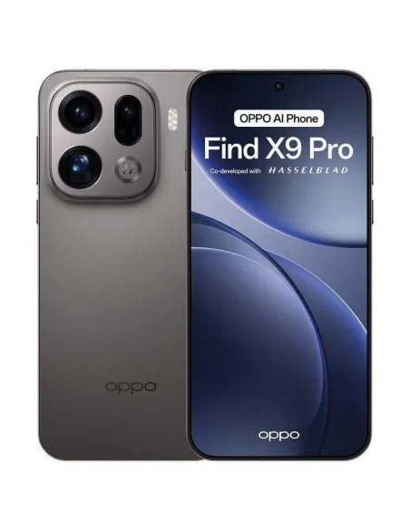 OPPO Find X9 Pro 5G 16GB 512GB Titanio Carbón pantalla AMOLED ProXDR de 6,78" a 120 Hz