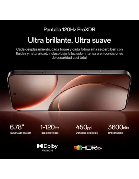 Smartphone OPPO Find X9 Pro 5G 16GB 512GB Titanio Carbón