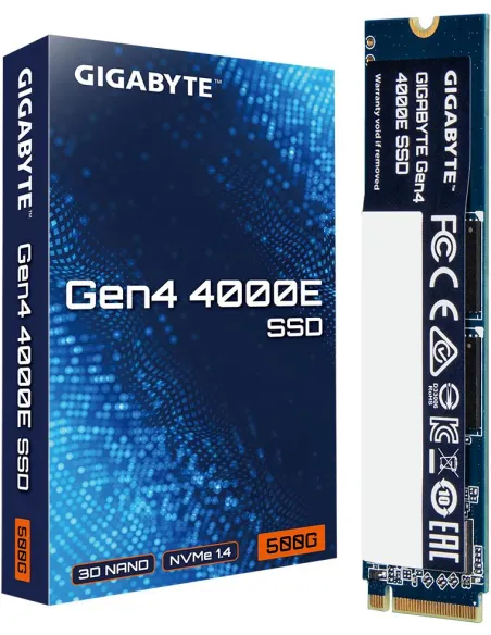 Disco Duro SSD PCIe GIGABYTE Gen4 4000E SSD 500GB para PC