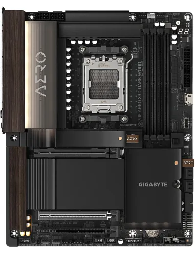 GIGABYTE X870E AERO X3D DARK WOOD: Socket AM5 USB4 y Wi-Fi 7