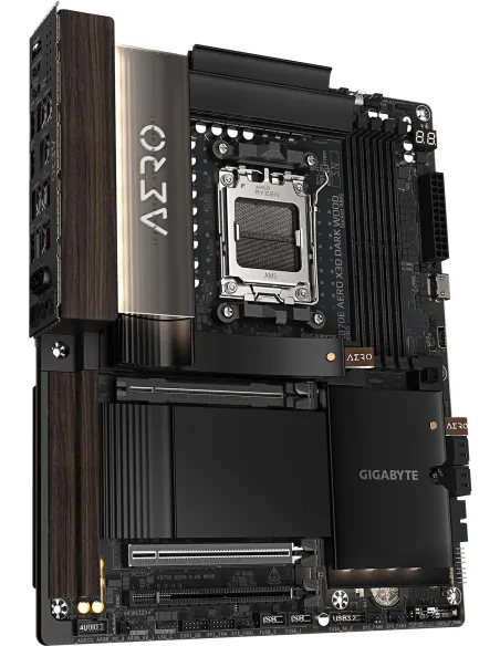 GIGABYTE X870E AERO X3D DARK WOOD: Socket AM5 USB4 y Wi-Fi 7