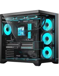 Hiditec H3 PRO Negra aRGB Torre ATX con Cristal Templado y USB-C-ICACSM0926