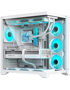 Hiditec H3 PRO Blanca aRGB Torre ATX con Cristal Templado y USB-C-ICACSM0927