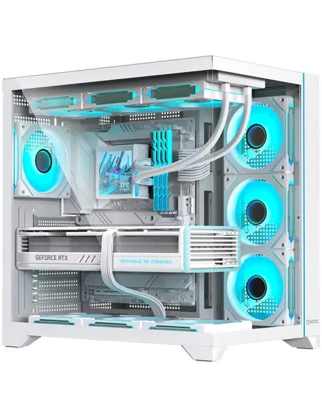 Hiditec H3 PRO Blanca aRGB Torre ATX con Cristal Templado y USB-C