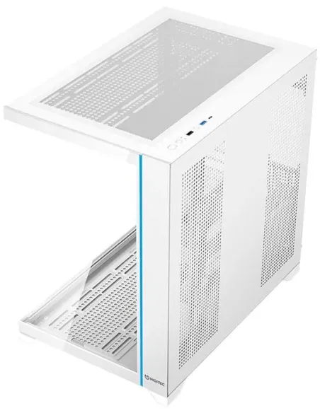 Hiditec H3 PRO blanca aRGB: caja ATX USB-C y GPU 400 mm